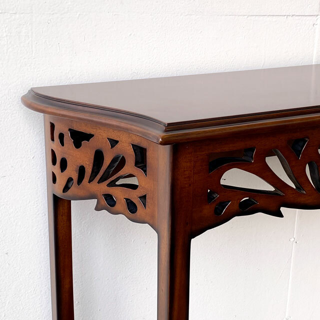 楽天市場】コンソール 花台 電話台 マホガニー無垢 コンソールテーブル