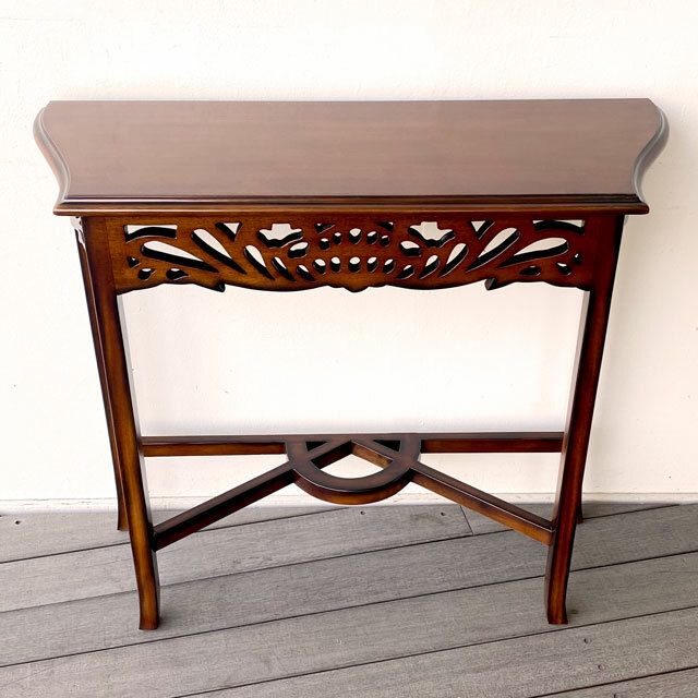 楽天市場】コンソール 花台 電話台 マホガニー無垢 コンソールテーブル