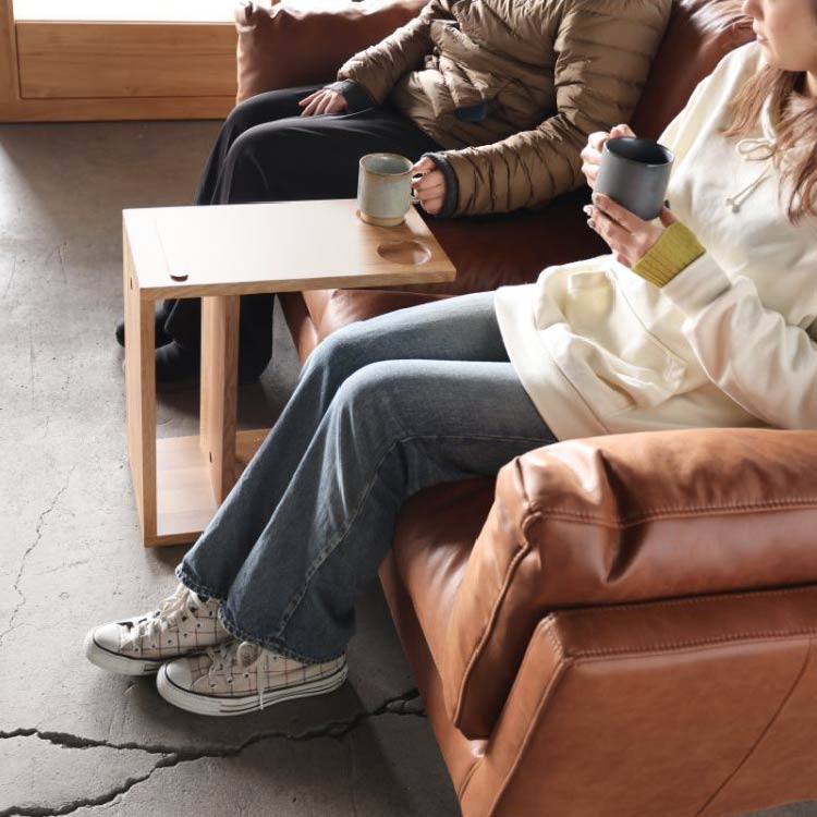 楽天市場】サイドテーブル ソファサイドテーブル ウォールナット