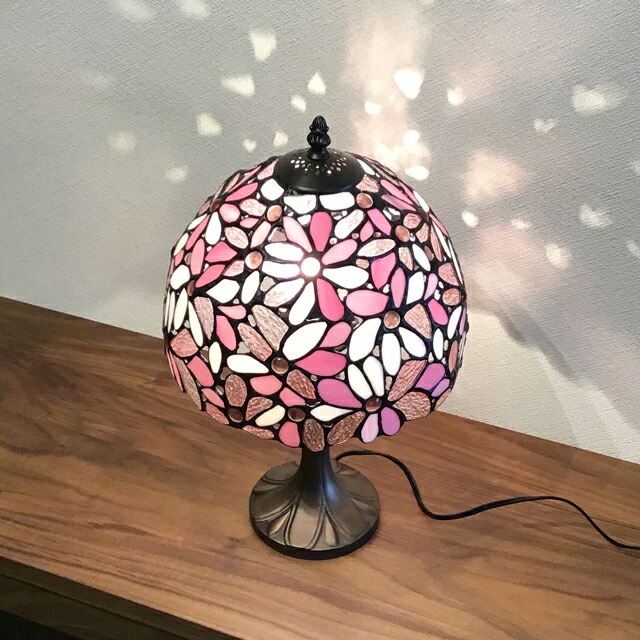 楽天市場】ステンドグラス ランプ ステンドランプ おしゃれ 花柄