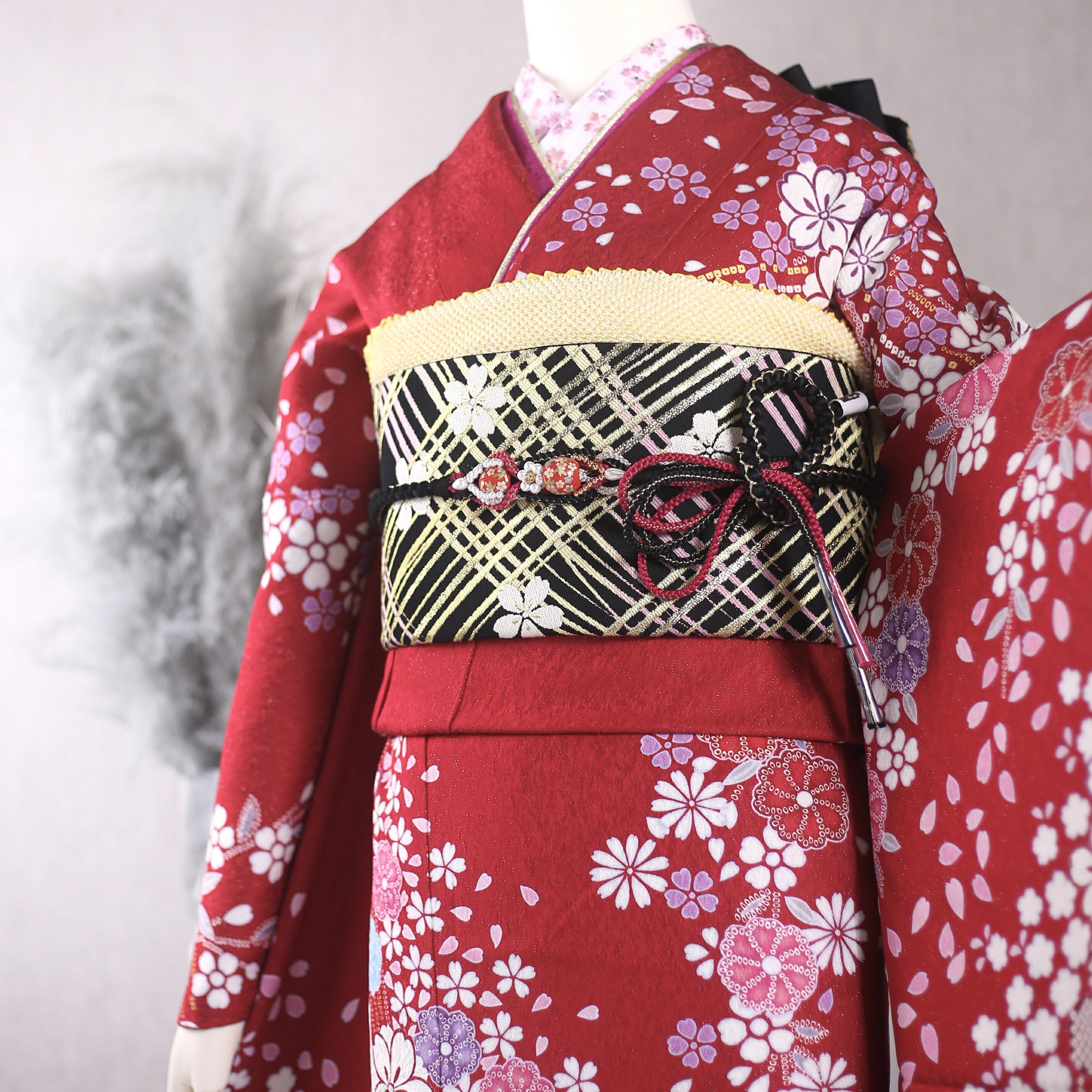 楽天市場】【中古】振袖 7点フルセット Lサイズ 振袖セット 振袖フル