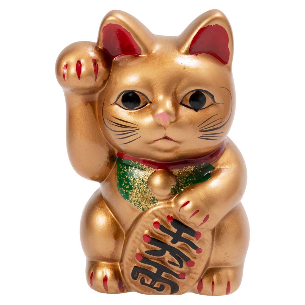 楽天市場】瀬戸焼 レトロ招き猫貯金箱 金 (K5245) 愛知県の工芸品 Seto