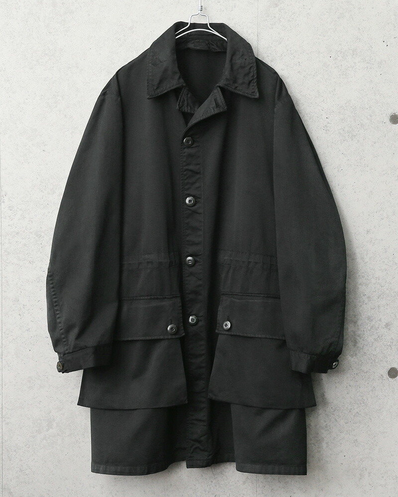 楽天市場】実物 USED スウェーデン軍 M-59 フィールドコート BLACK染め