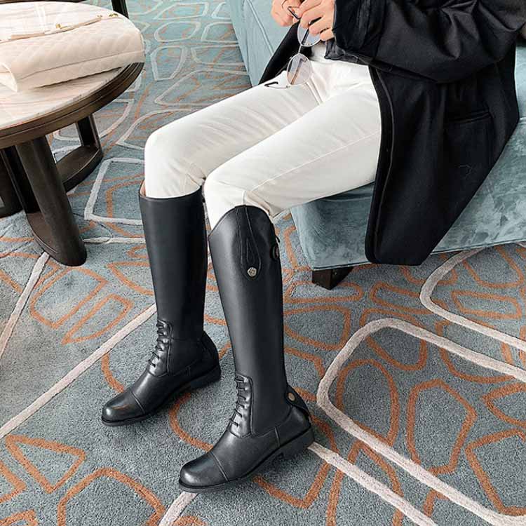 楽天市場】ロングブーツ 暖かい ワイド レディース ローヒール