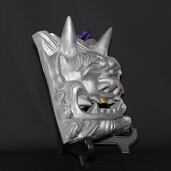 楽天市場】置物 かわいい 現代の名工 菊間瓦 鬼瓦 【大笑鬼 紫】 鬼の