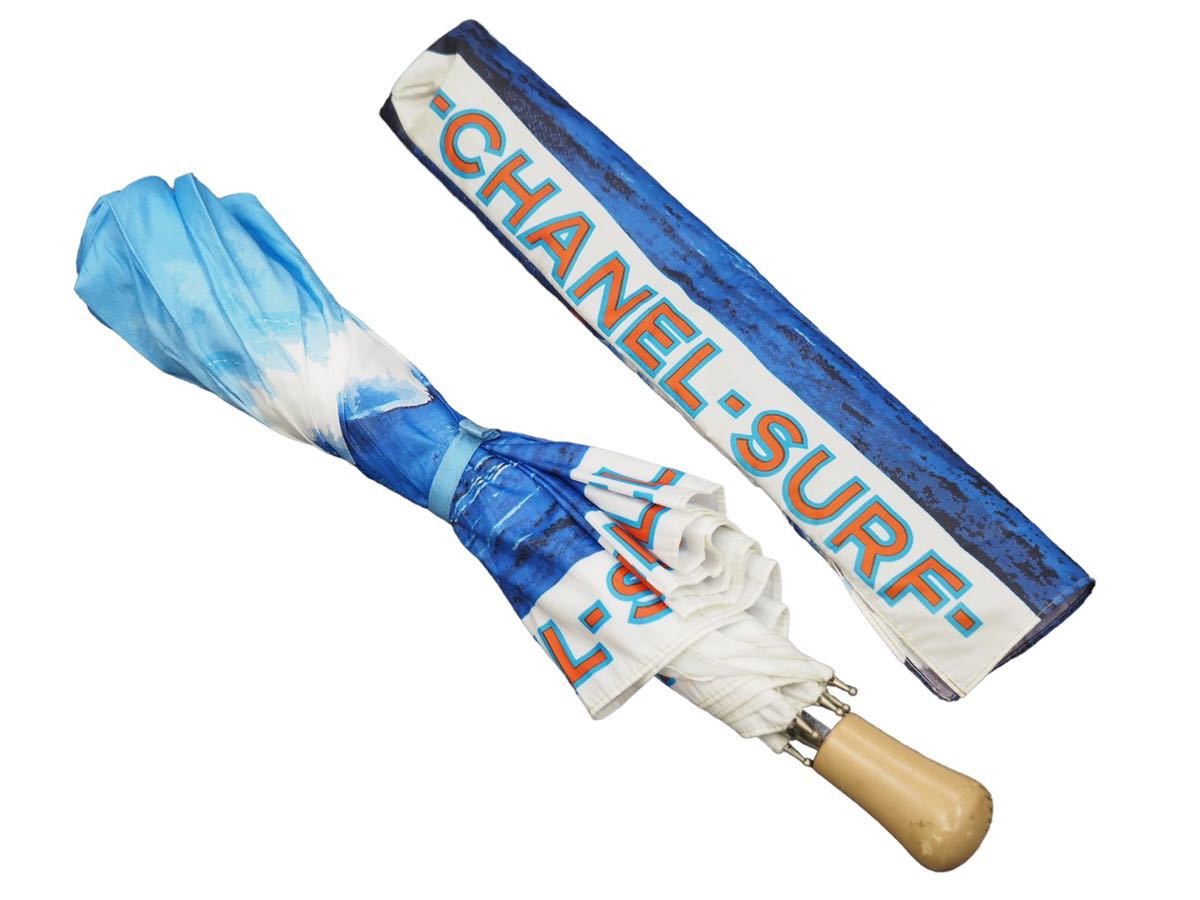 楽天市場】CHANEL シャネル サーフライン 折りたたみ傘 パラソル