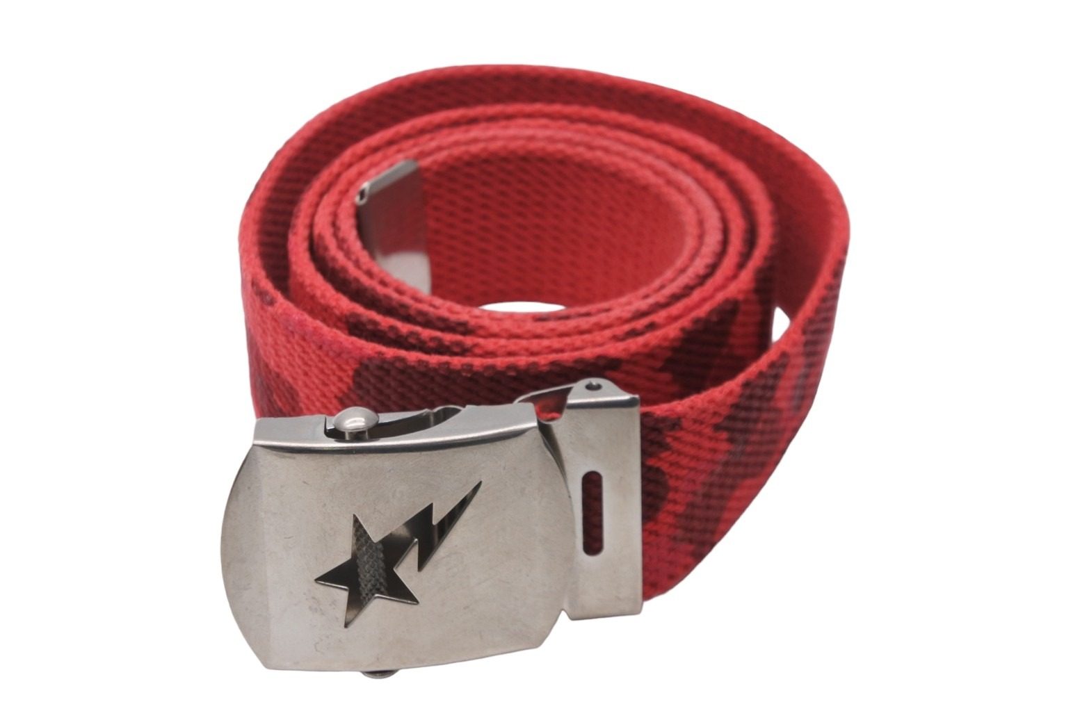 楽天市場】A BATHING APE アベイシングエイプ ベルト・バックル レッド