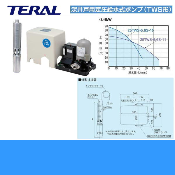 楽天市場】【法人限定(沖縄・離島購入不可)】テラル TERAL 深井戸用定