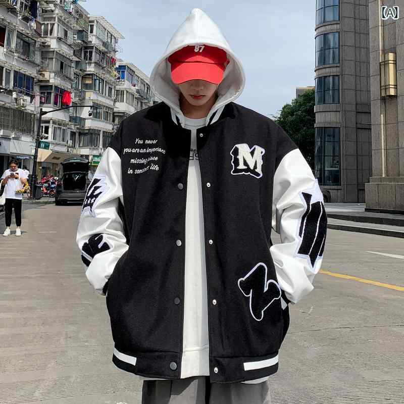 楽天市場】スタジャン ジャケット メンズ 韓国 おしゃれ ウール