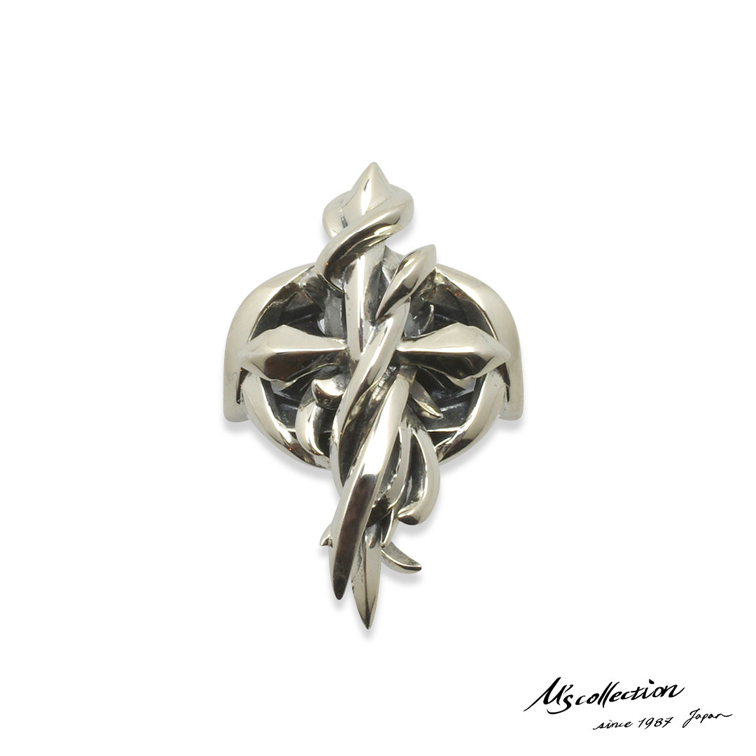 楽天市場】エムズコレクション テンタクルス クロス リング シルバー