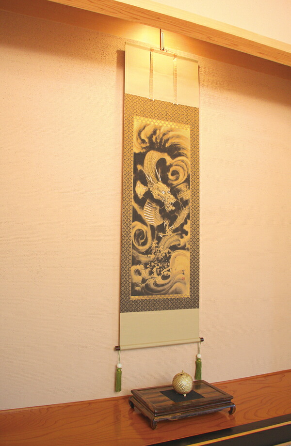 楽天市場】掛け軸 掛軸（かけじく）開運金龍（今井 玲豊） 全国送料