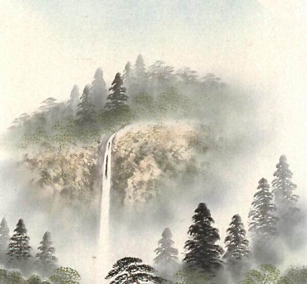 楽天市場】掛け軸 掛軸（かけじく）彩色山水（保母 一峰） 全国送料