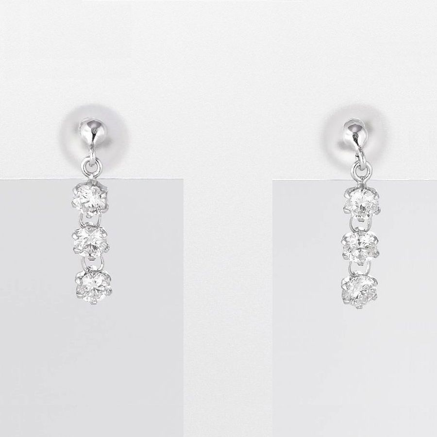 楽天市場】ダイヤモンド ピアス ハート＆キューピッドダイヤモンド鑑別