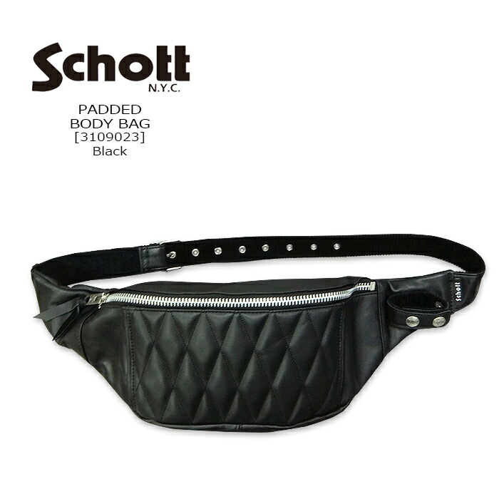 楽天市場】Schott(ショット) PADDED BODY BAG[3109023] パデッドボディ