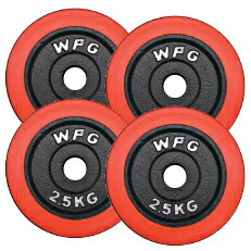 楽天市場】赤ラバープレート 2.5kg (4枚)《返品・交換不可》ダンベル