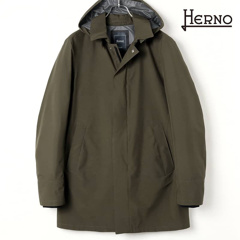 楽天市場】HERNO / ヘルノ｜GORE-TEX PACLITEフード付きカーコート