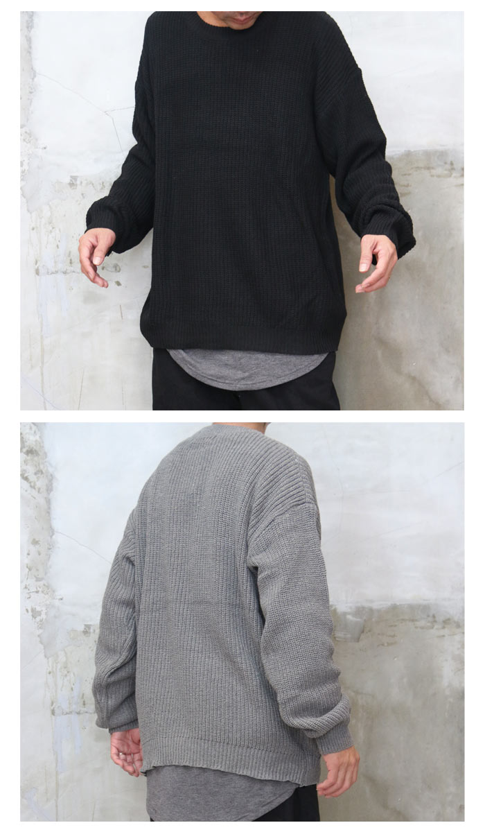 楽天市場】【MAX2000円OFFクーポン！11日迄】 畦編みビッグニット