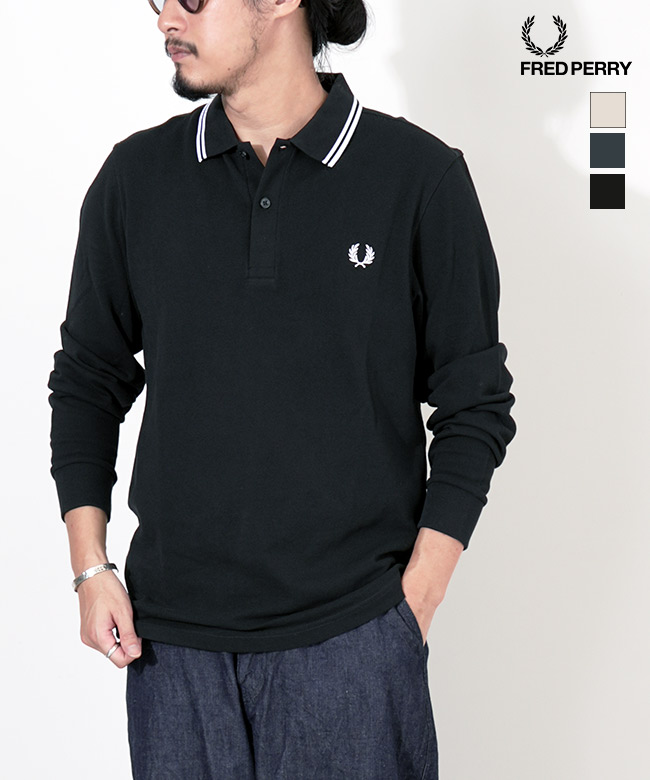 楽天市場】[M3636]FRED PERRY(フレッドペリー) LS TWIN TIPPED SHIRT
