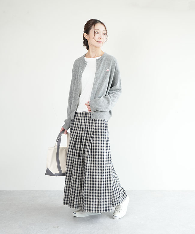 楽天市場】[232168]ina(イナ) 別注 ウールチェックタックスカート