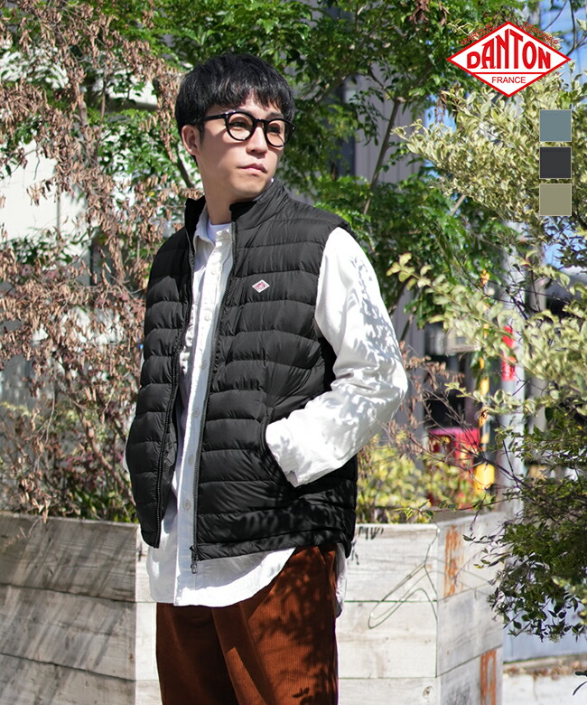 楽天市場】◇[DT-A0565NRP]DANTON(ダントン)MIDDLE DOWN ZIP VEST