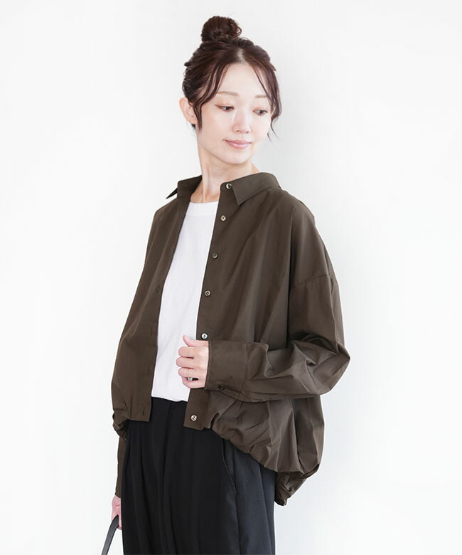 楽天市場】[3-230094]mizuiro ind(ミズイロインド) ballon shirt