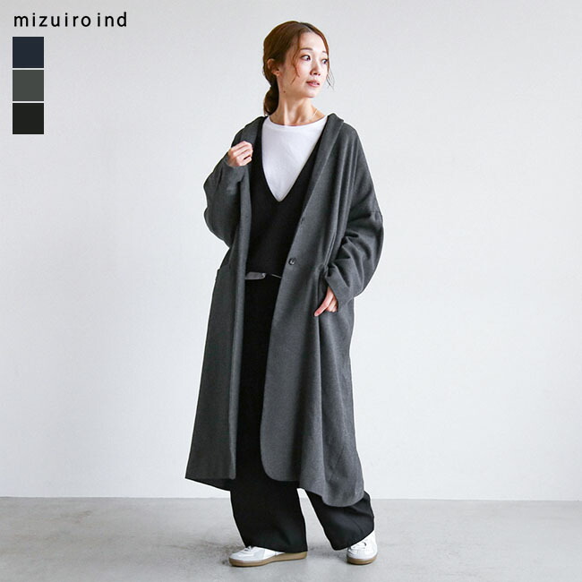 楽天市場】[4-270016]mizuiro ind(ミズイロインド) wide tailored coat