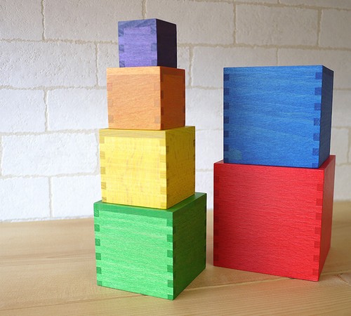 楽天市場】ジーナ社 sina ミニ箱積木 色 F2-7b : 木のおもちゃ