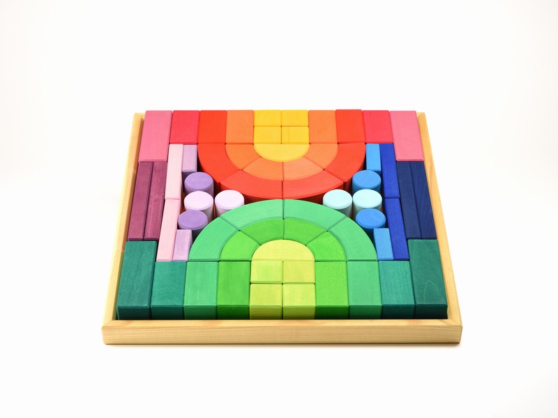 楽天市場】グリムス社 ロマネスクブロック 木のおもちゃ 知育玩具