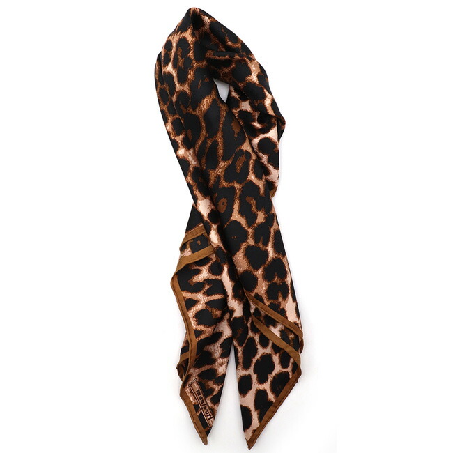 楽天市場】manipuri(マニプリ) ＜シルクスカーフ65＞レオパードベグ