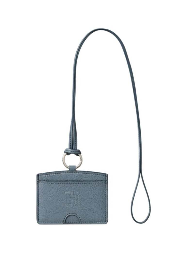 超美品HIROFU ヒロフ本革名刺入れポラリスブルー