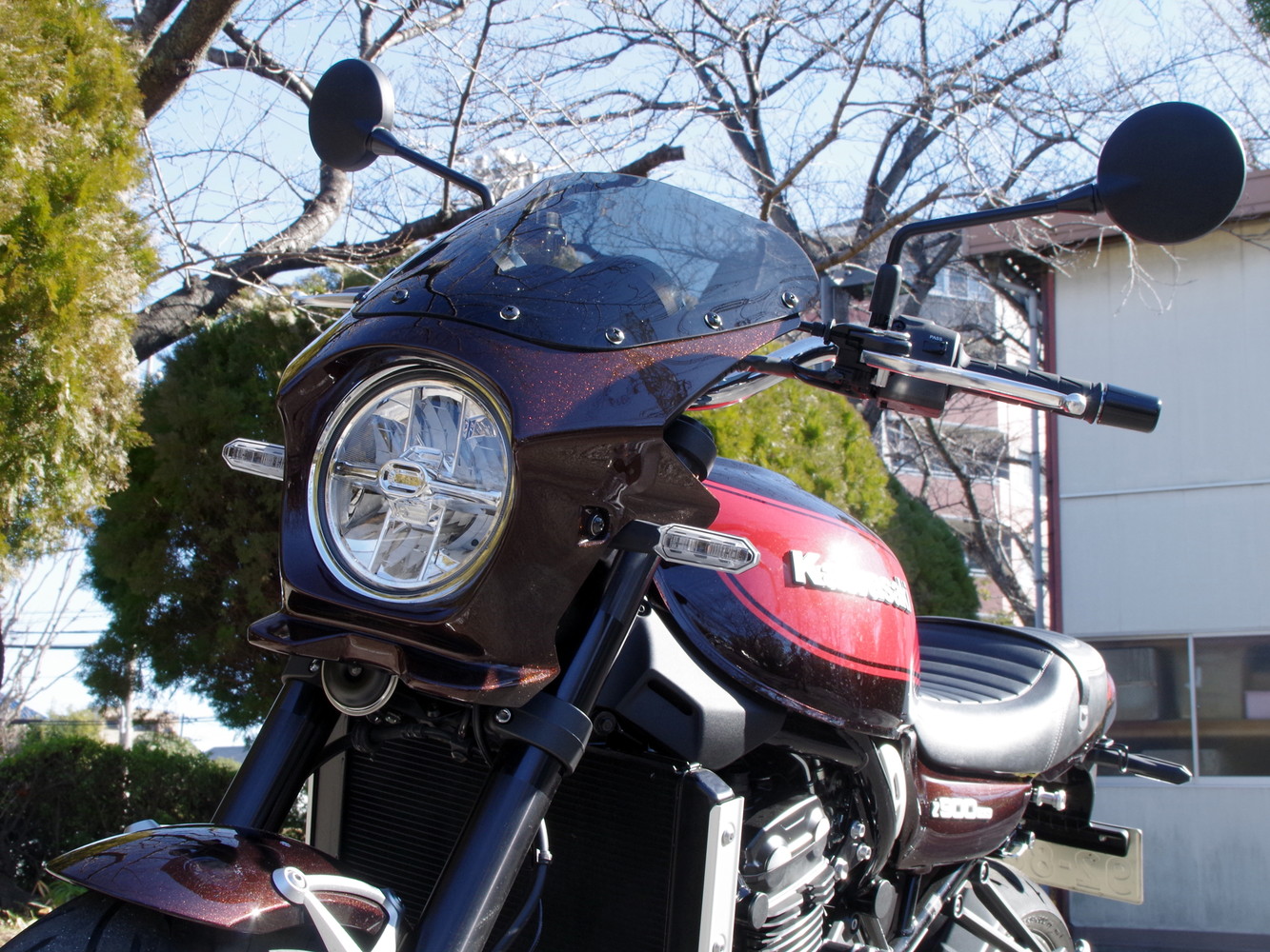 楽天市場】Z900RS ビキニカウル アッパーカウル メタリックディアブロ