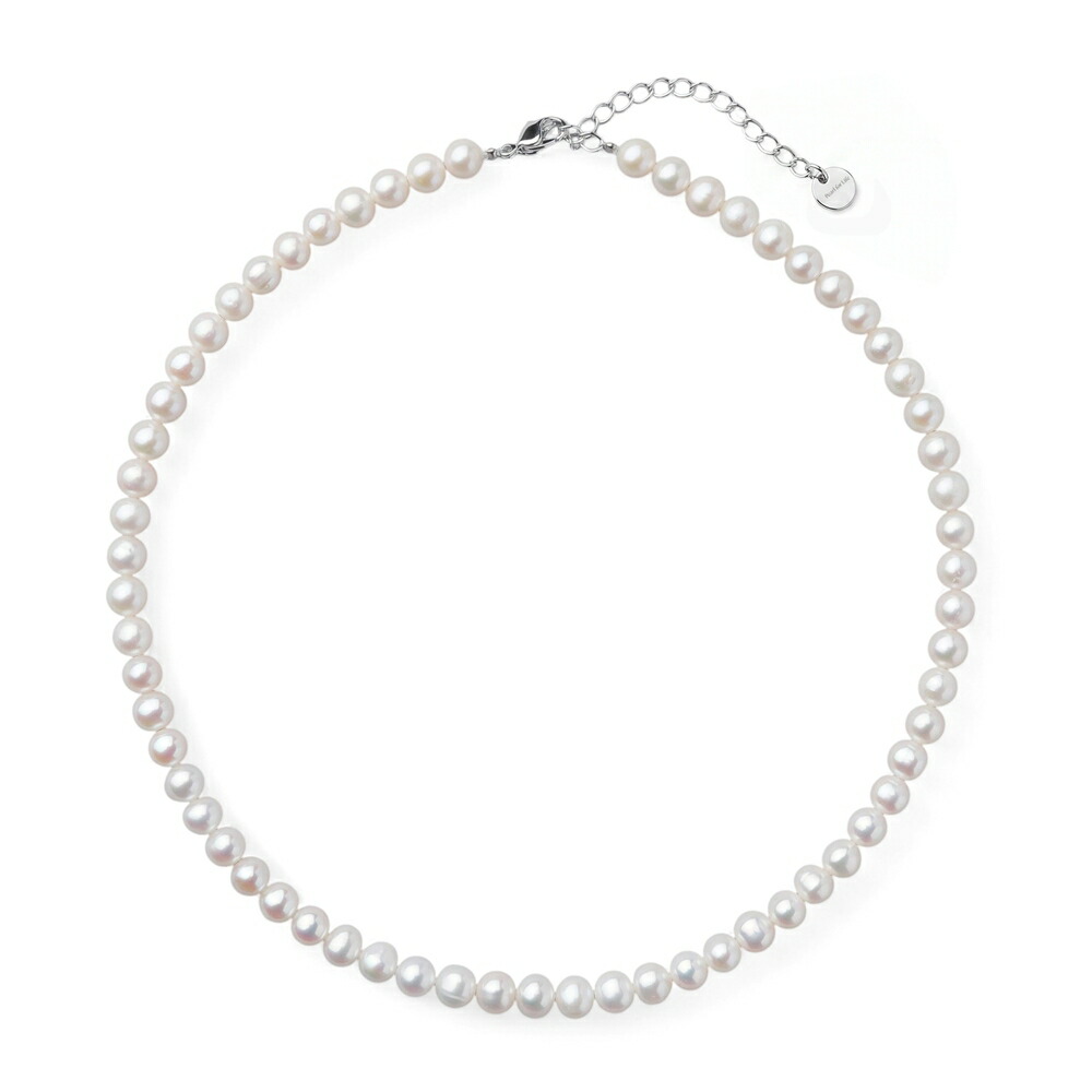 楽天市場】淡水真珠 ネックレス 6.5-7.0mm アジャスター/マンテル