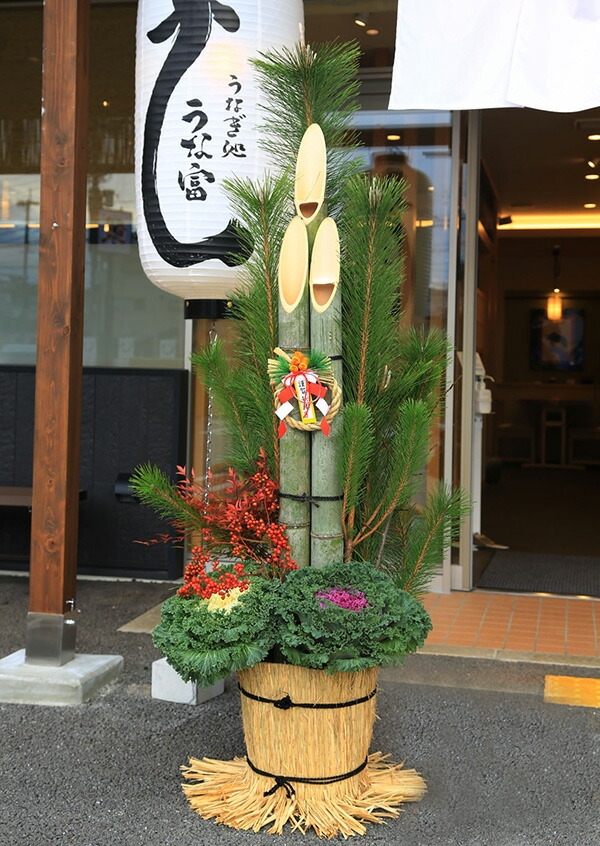 楽天市場】年内まだ間に合う 門松：天然素材 至高門松一対*(1.5m)12月