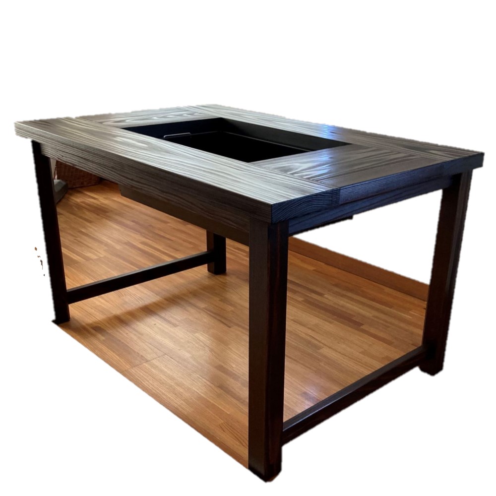 楽天市場】ダイニング囲炉裏テーブル 1200X800X700mm 蓋付 普通サイズ