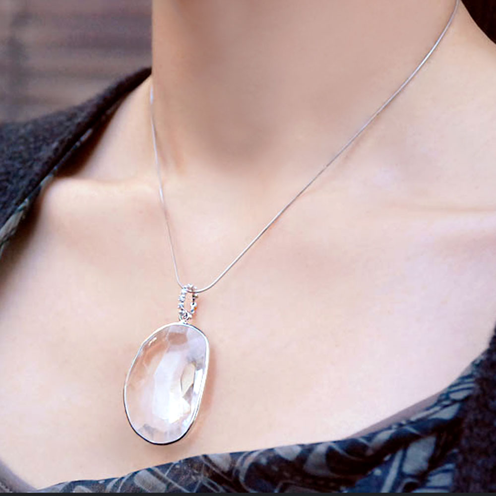 楽天市場】【全品ポイント10倍】水晶 クォーツ ペンダント トップ