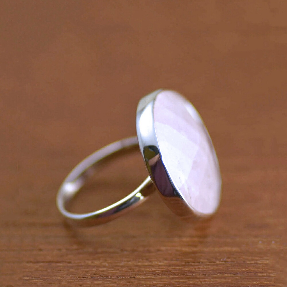 楽天市場】ローズクォーツ リング 指輪 シルバー SV925 ボリューム