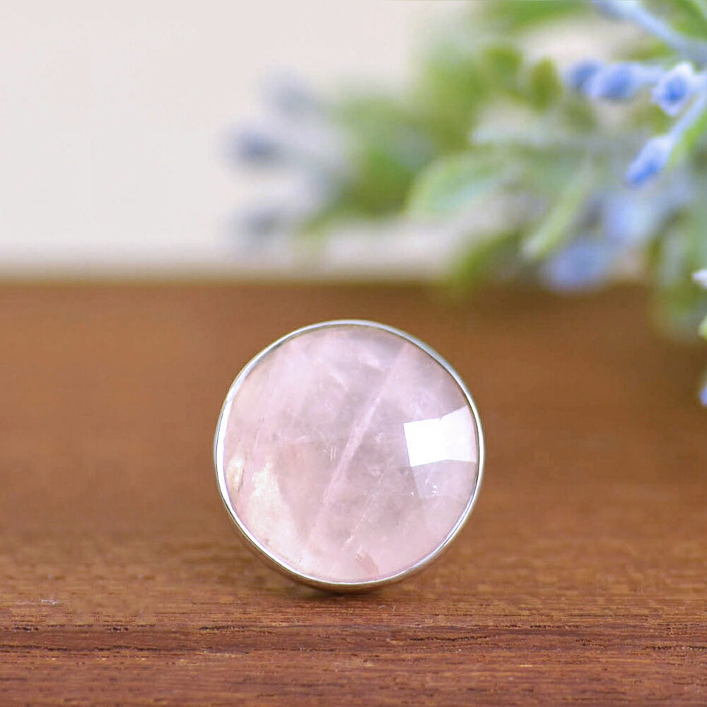 楽天市場】ローズクォーツ リング 指輪 シルバー SV925 ボリューム