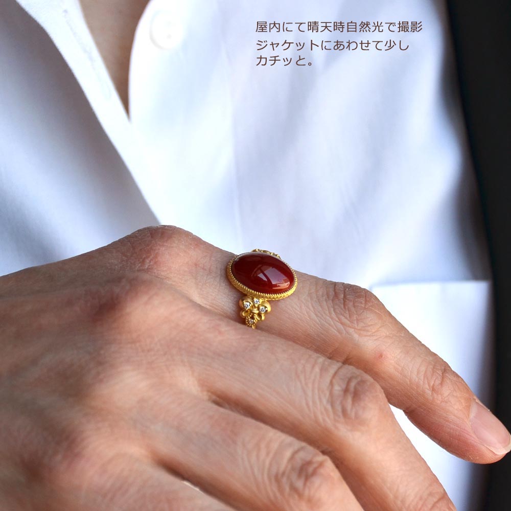 楽天市場】【全品ポイント10倍】リング 血赤 珊瑚 サンゴ さんご