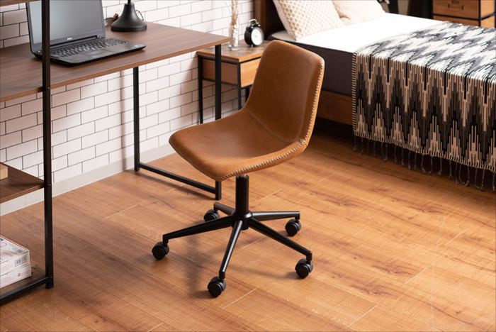 楽天市場】東谷 デスクチェア 座面回転 キャスター付き アームレス