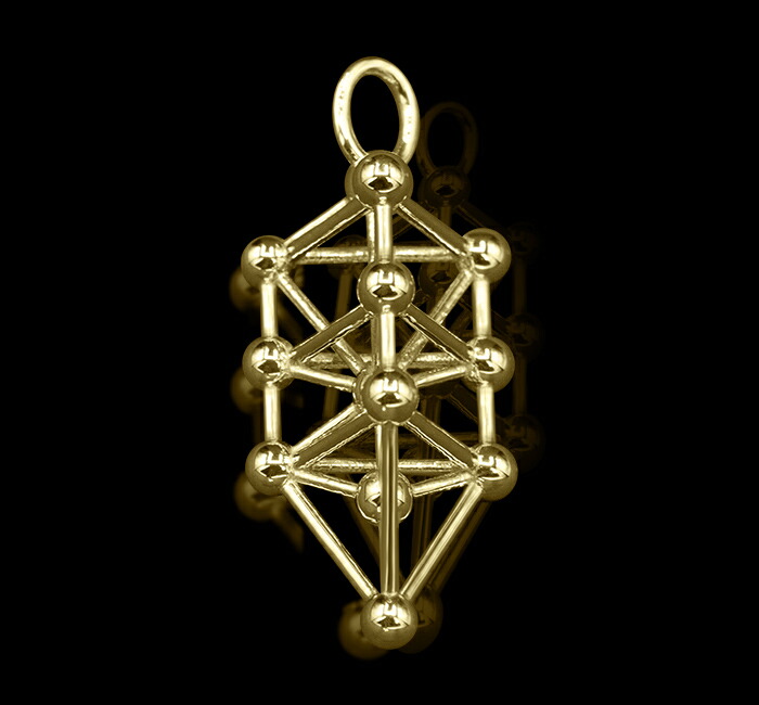 楽天市場】立体カバラ パドマネックレス /K18（ゴールド） : クスリエ