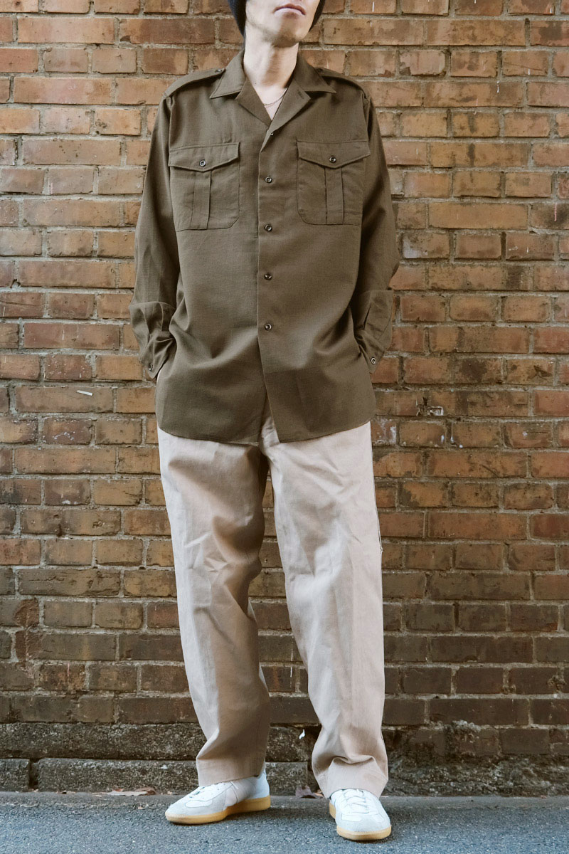 楽天市場】フランス軍 60s ウールシャツ 長袖 ブラウン デッドストック