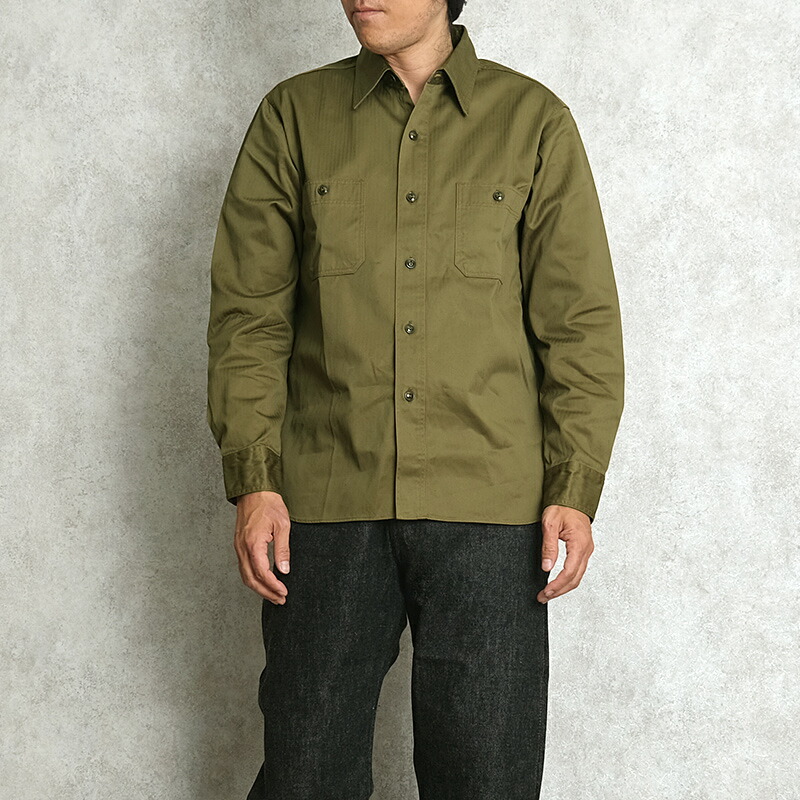 楽天市場】BUZZ RICKSON'S バズリクソンズ #BR29390 長袖 ヘリンボーン