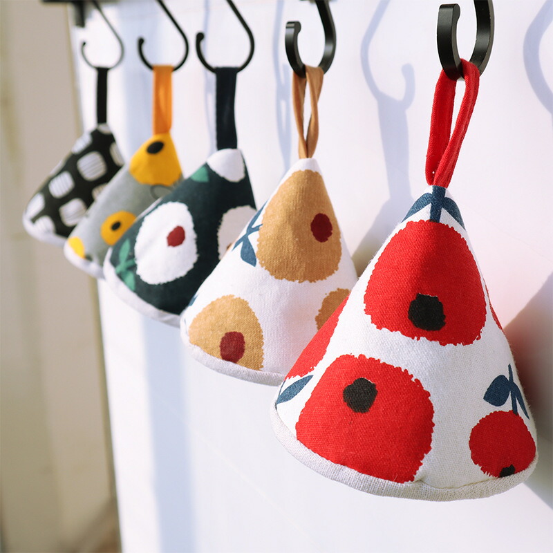 楽天市場】【2個セット/楽天1位獲得】三角鍋つかみ コットン ステッチ