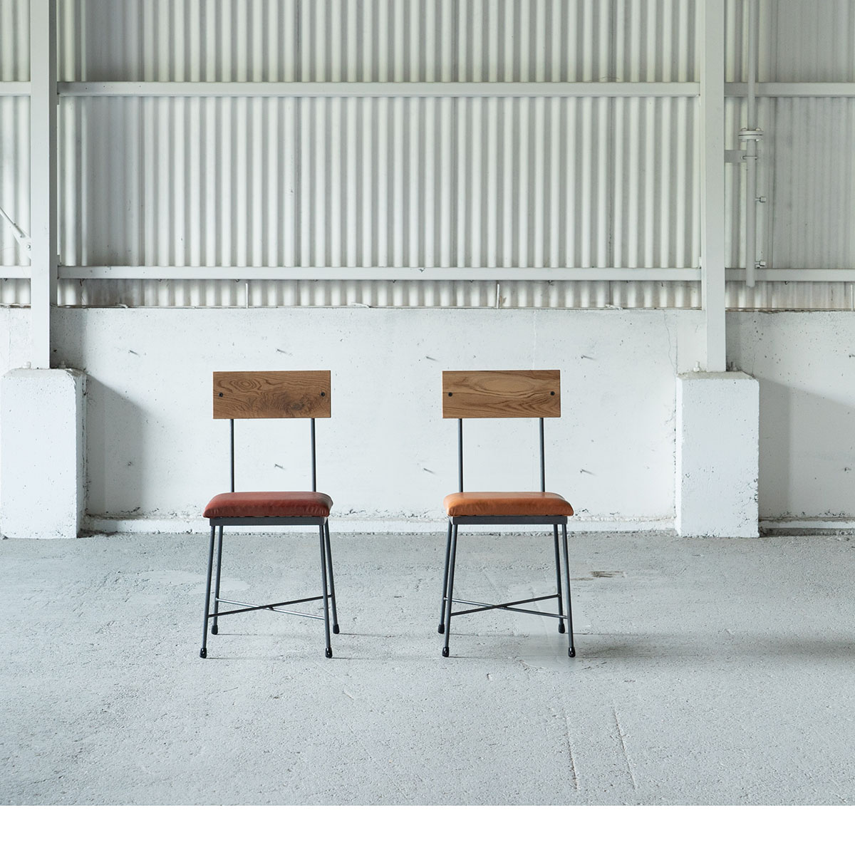 楽天市場】SIKAKU シカク SK CHAIR 本革 ダイニングチェア スチール