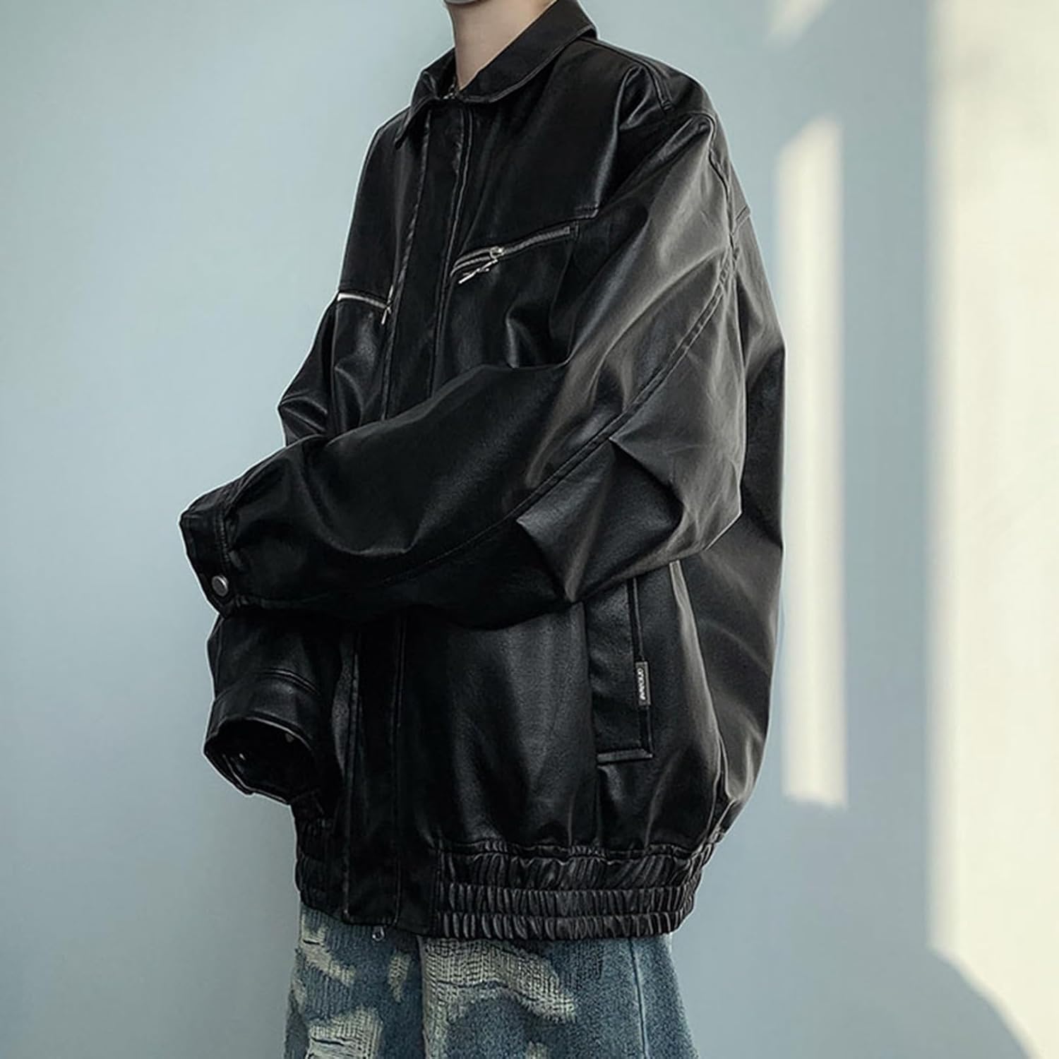 楽天市場】ライダースジャケット メンズ PUレザー 革ジャン スタジャン