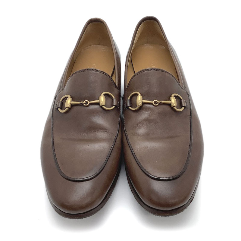 楽天市場】GUCCI グッチ ヨルダーン ホースビット ローファー ブラウン