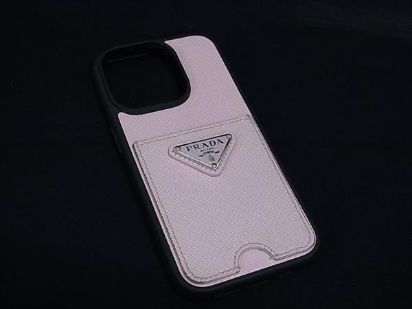 楽天市場】□美品□ PRADA プラダ サフィアーノレザー iPhone 14 Pro