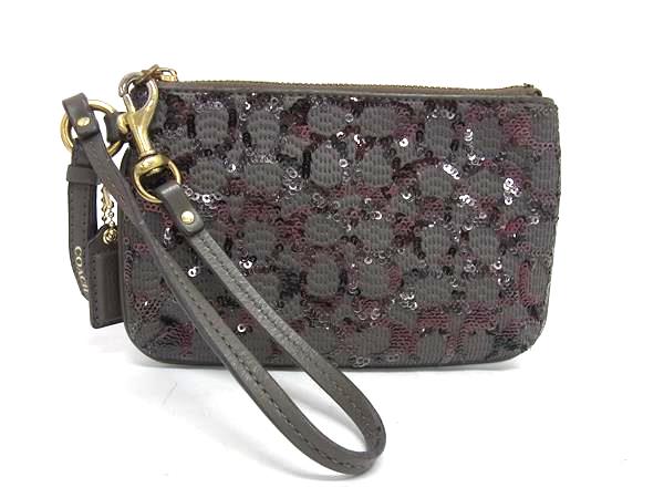 楽天市場】コーチ ポーチ シグネチャー（カラーグレー）の通販