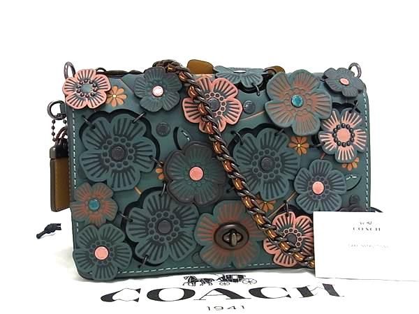 楽天市場】□極美品□ COACH コーチ 21585 ディンキー レザー フラワー