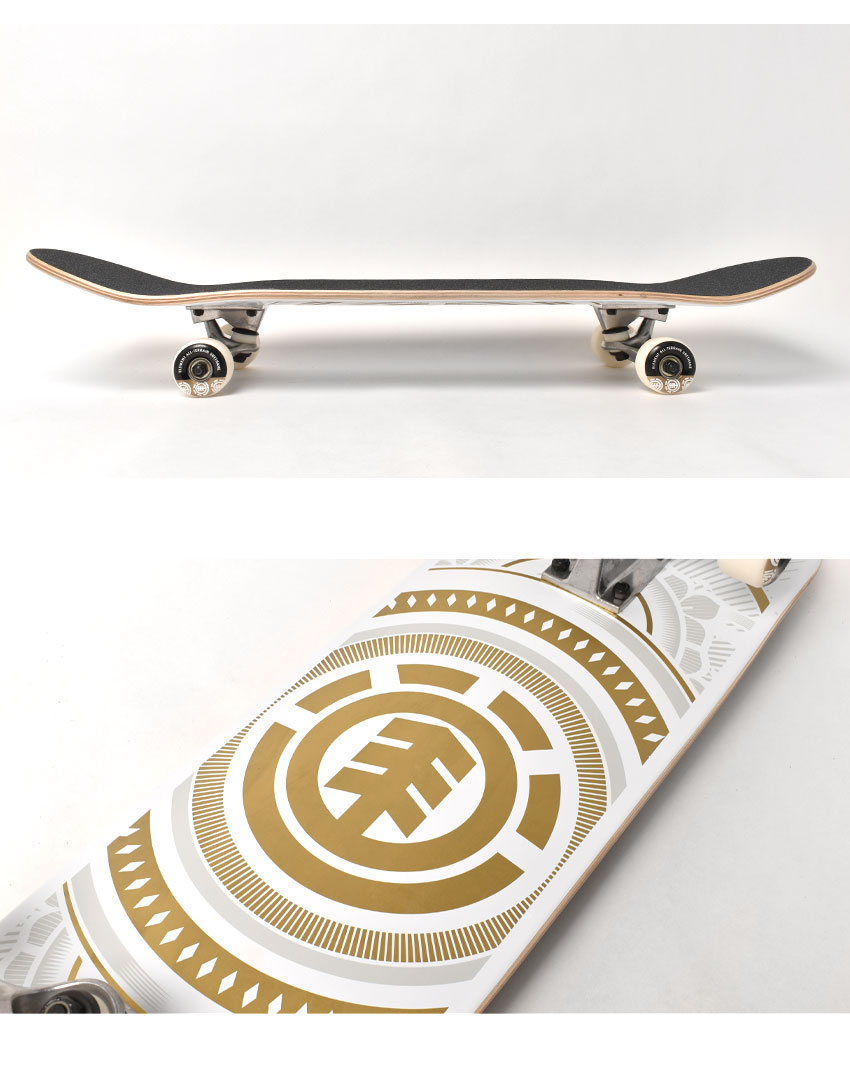 楽天市場】エレメント スケートボード ELEMENT ハッチド ホワイト